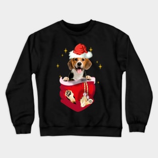 Beagle In Pocket Christmas Gift Crewneck Sweatshirt